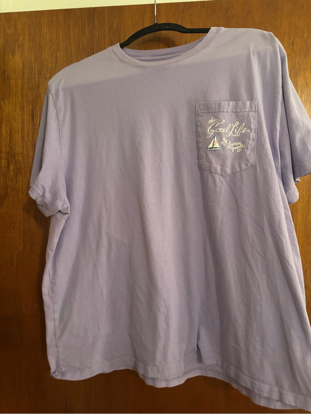 Lauren James Lavender Pocket Tee - Short Sleeve
